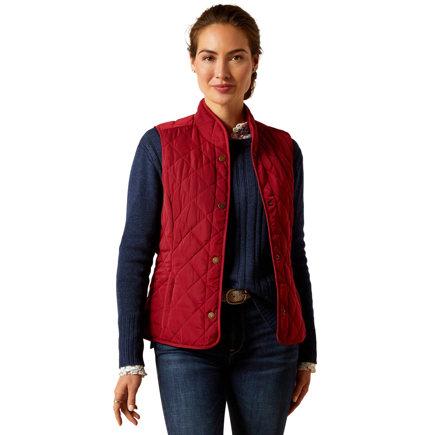 ARIAT WOMENS WOODSIDE VEST RUBAIYAT