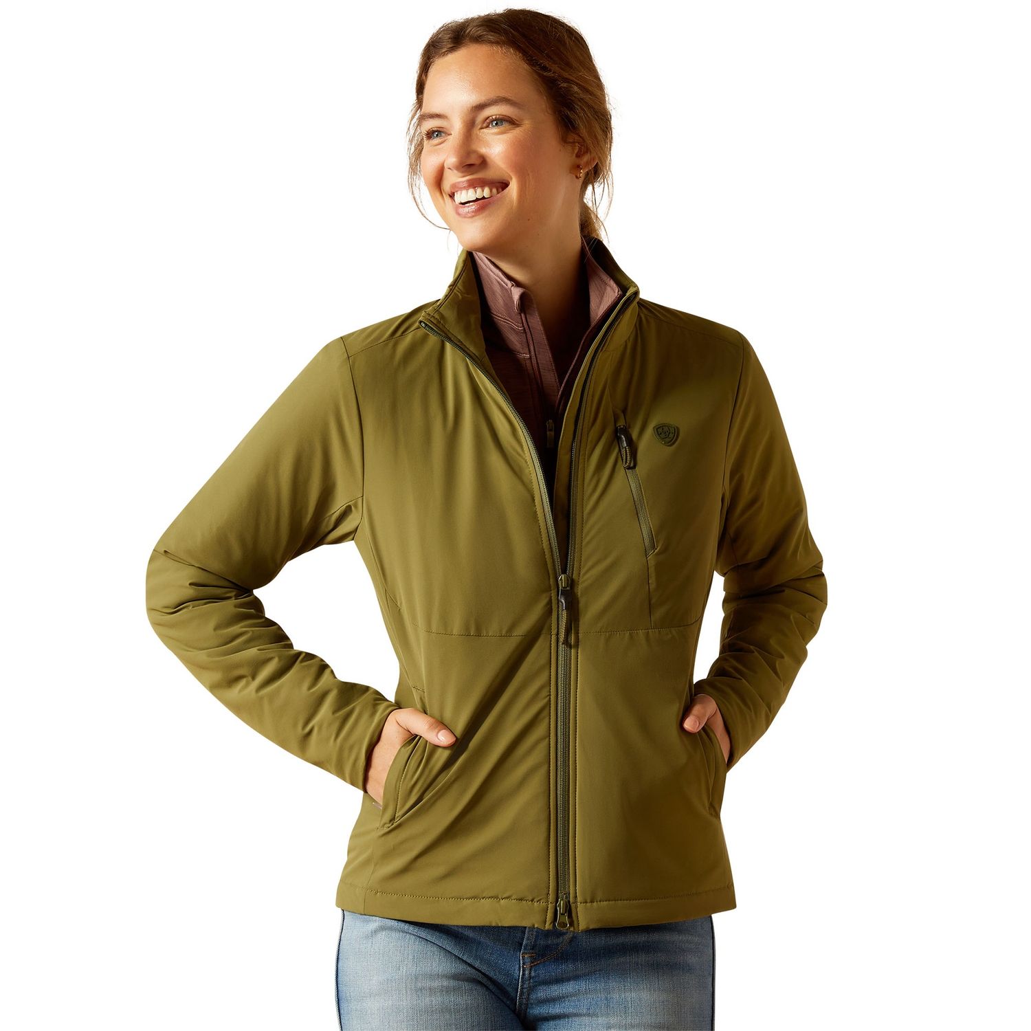 ARIAT WOMENS RION INSULATED JACKET WINTER MOSS