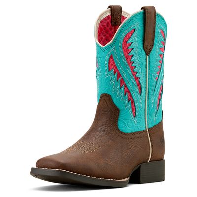 ARIAT YOUTH QUICKDRAW VENTTEK RICH CLAY/TURQUOISE