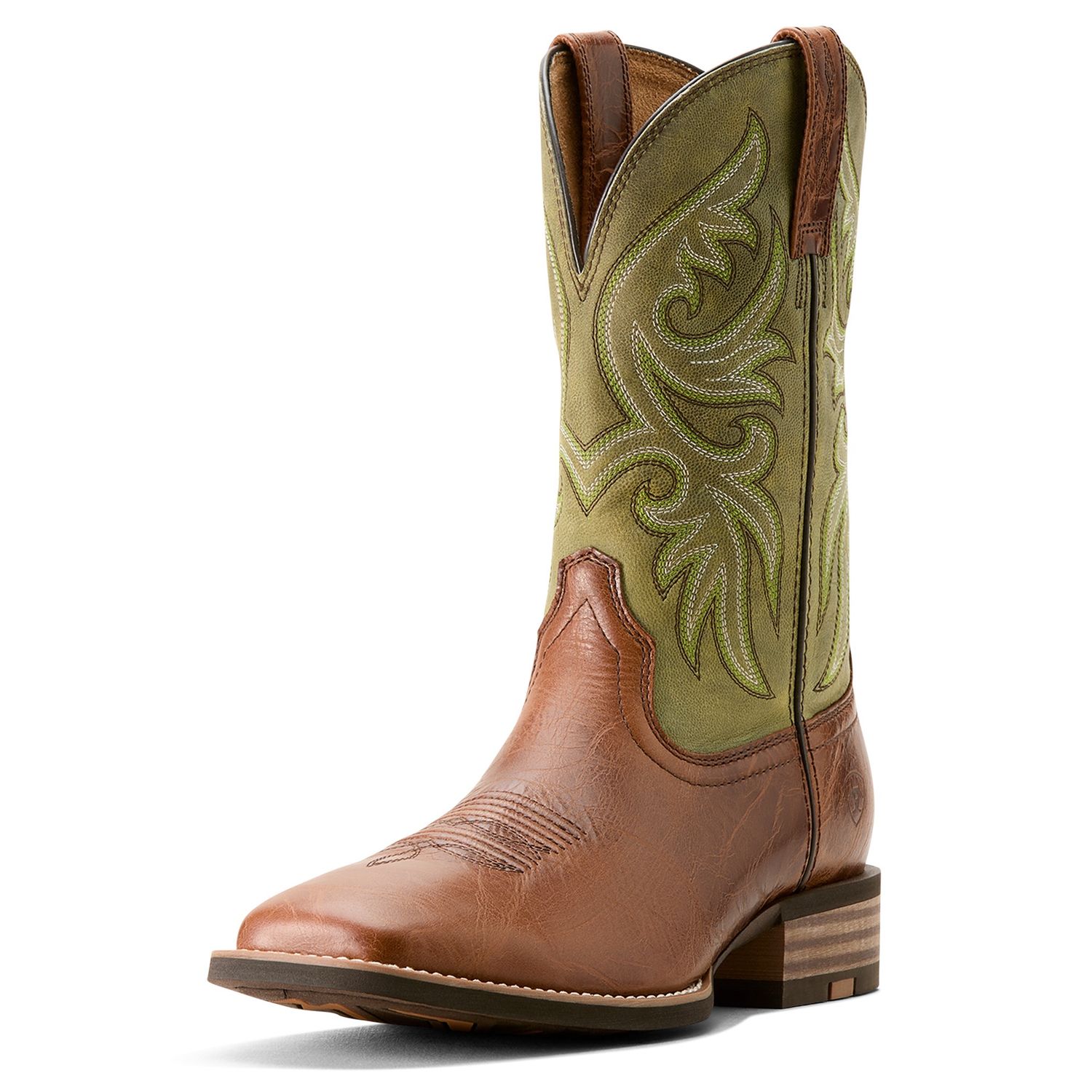 ARIAT MENS SLINGSHOT DARK TAN / EASY GREEN