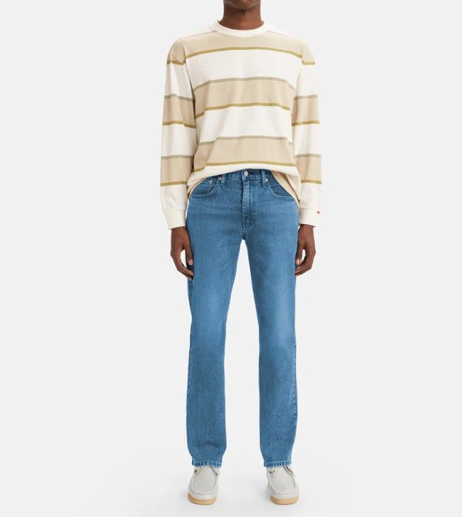 LEVI MENS STRAIGHT STONEWASH JEAN, Leg Length: 32, Size: 29