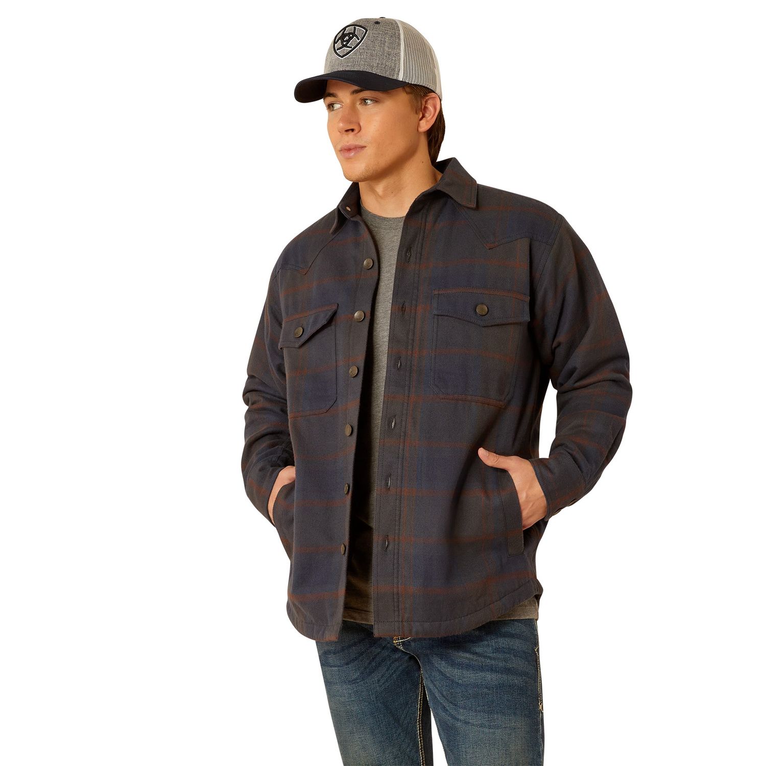 ARIAT MENS HASTINGS RETRO SHIRT JACKET PARISIAN