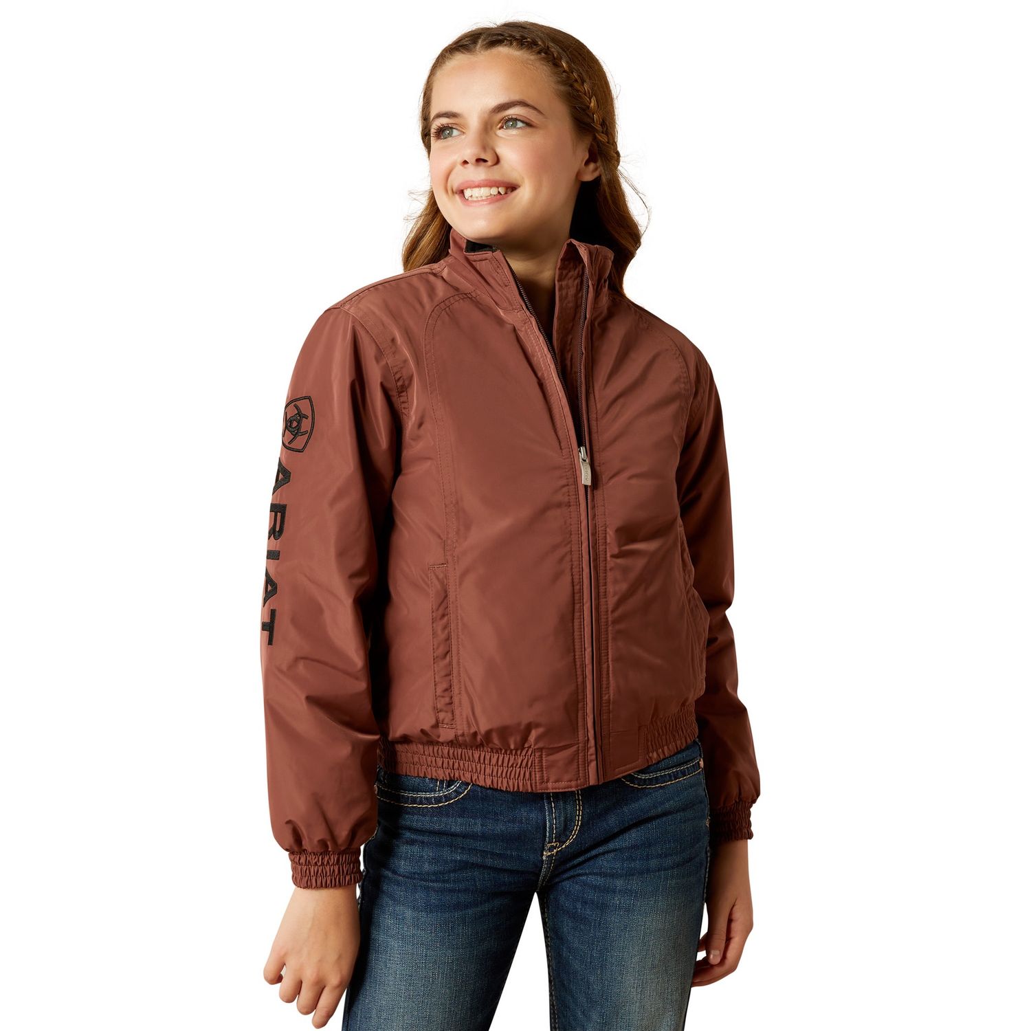 ARIAT YOUTH STABLE INSULATED JACKET MARRON
