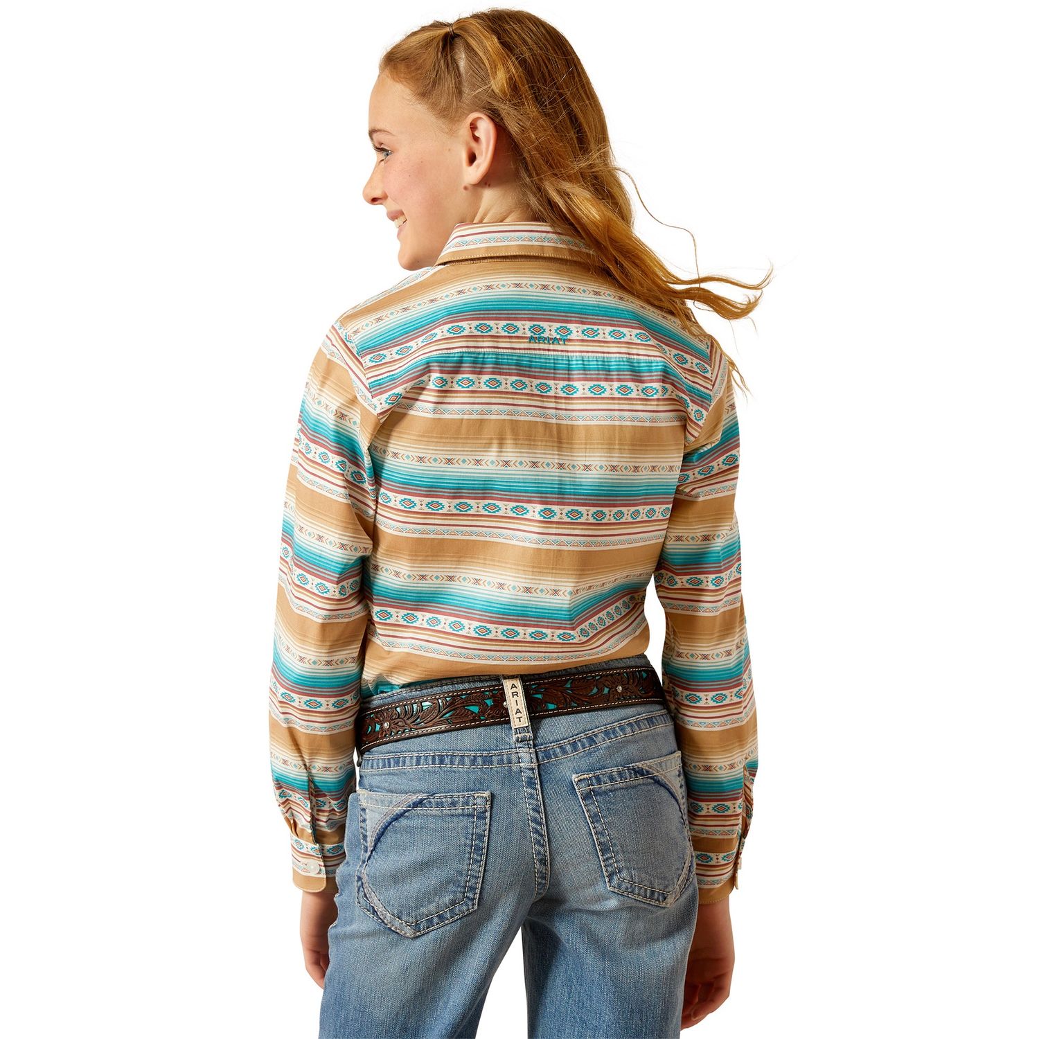 ARIAT GIRLS TEAM KIRBY LS SHIRT FALLON SERAPE