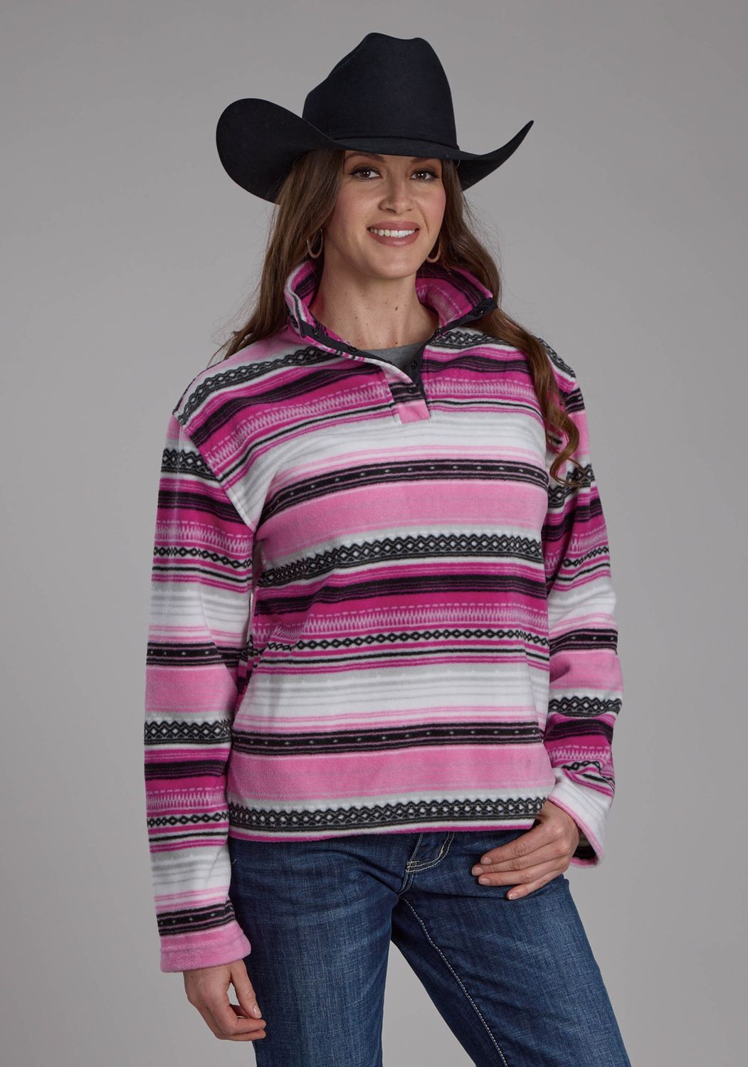 GIRLS FLEECE PULLOVER PINK