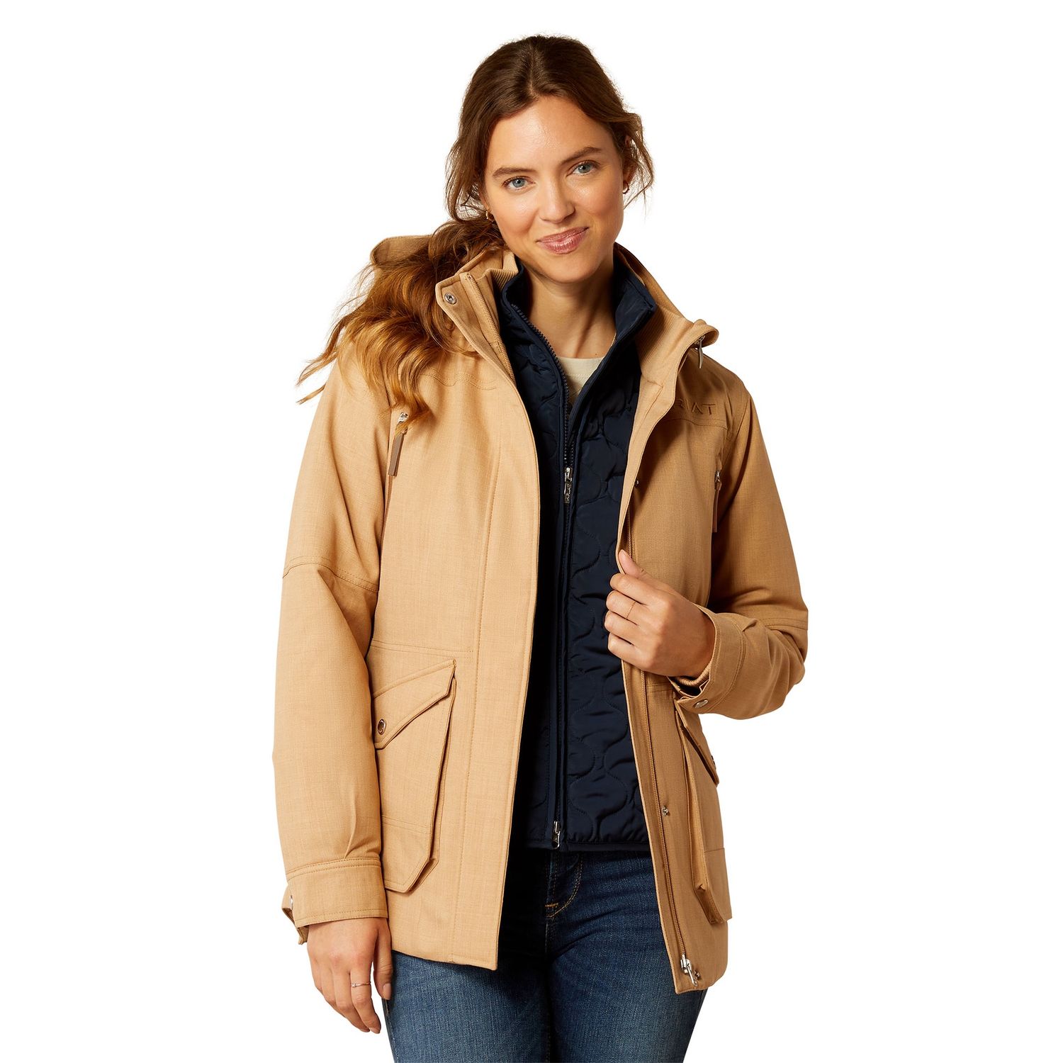 ARIAT WOMENS STERLING WATERPROOF INSULATED PARKA TANNIN
