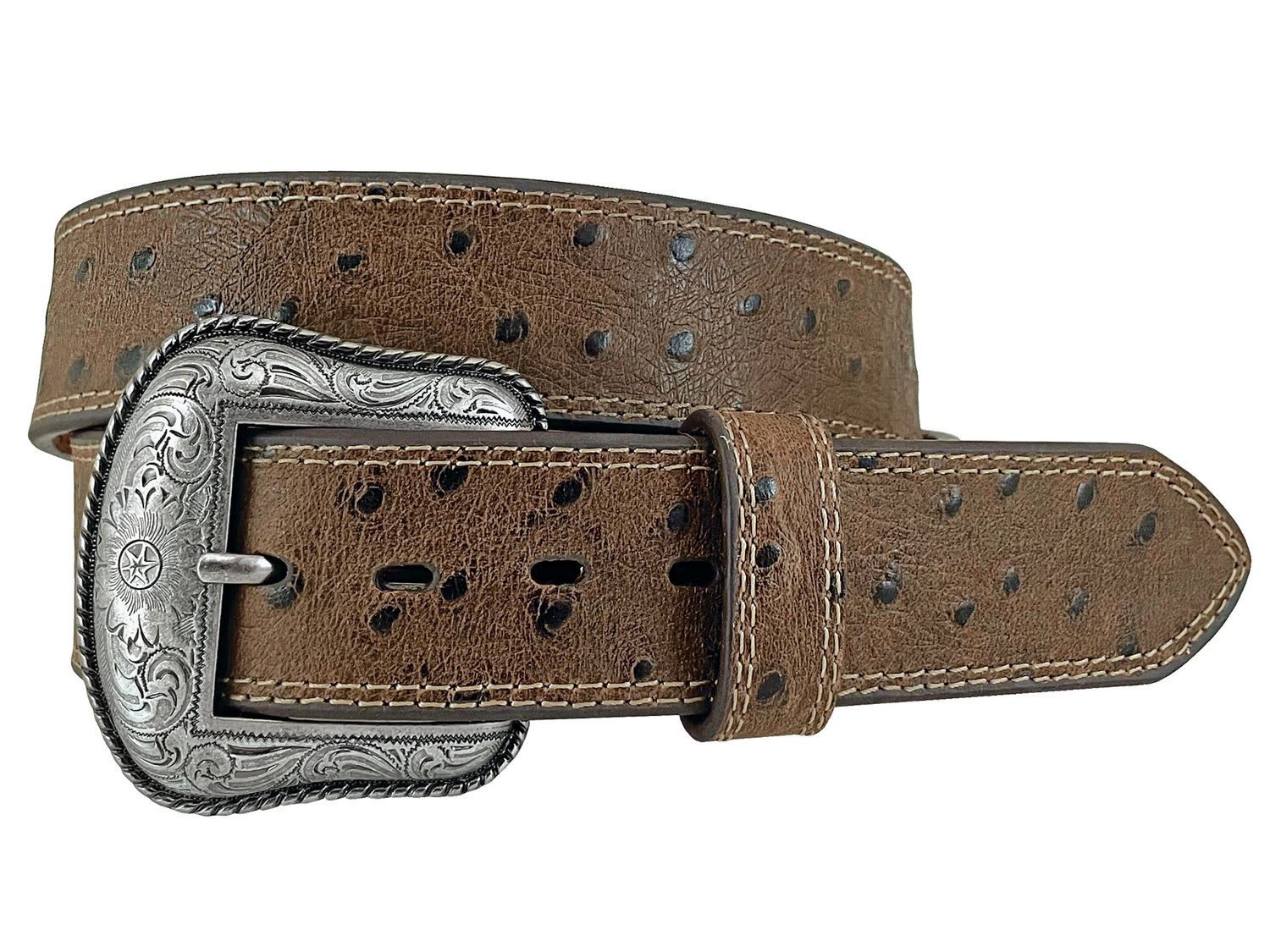 MENS GENUINE LEATHER WITH OSTRICH