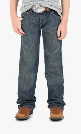 WRANGLER BOYS JUNIOR RETRO RELAXED JEAN NIGHT SKY JRT20NSREG., Waist: 4