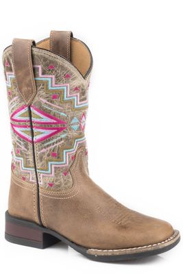 ROPER KIDS MONTEREY AZTEC TAN LEATHER