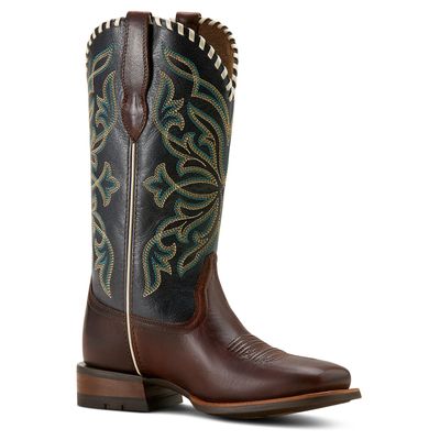 ARIAT WOMENS SHOWDOWN EXPRESSO / TEXTURED BLUE