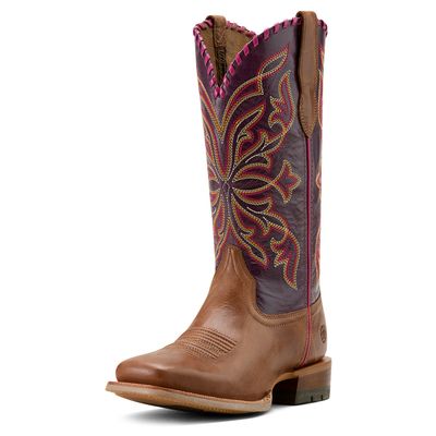 ARIAT WOMENS SHOWDOWN DARK TAN / VINO