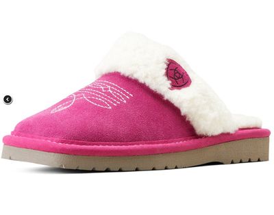 ARIAT WOMENS JACKIE SQUARE TOE SLIPPER VERY BERRY