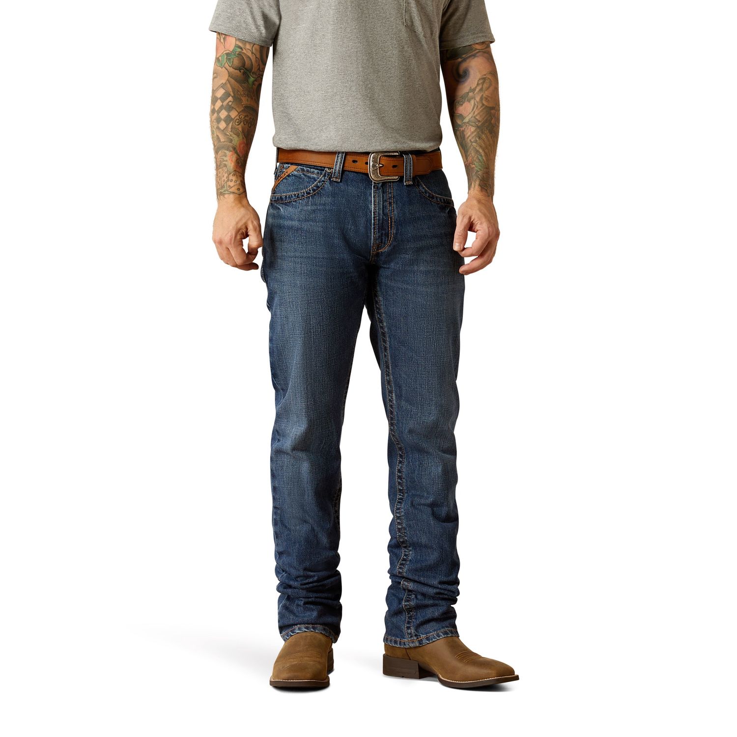 ARIAT MENS M4 RELAXED STRAIGHT NORWICH NEWTON 10058935, Leg Length: 36, Waist: 30.0