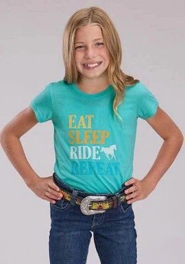 ROPER GIRLS FIVE STAR COLLECTION SS TEE.