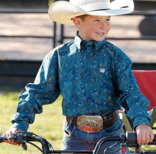 CINCH BOYS LONG SLEEVE SHIRT
