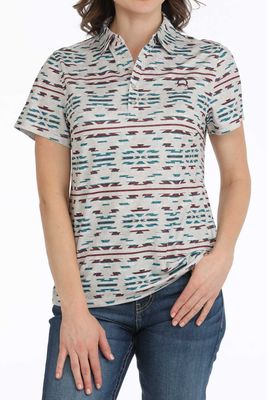 WOMENS SOUTHWEST POLO GREY.