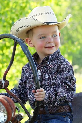 TODDLER PAISLEY BUTTON DOWN SHIRT