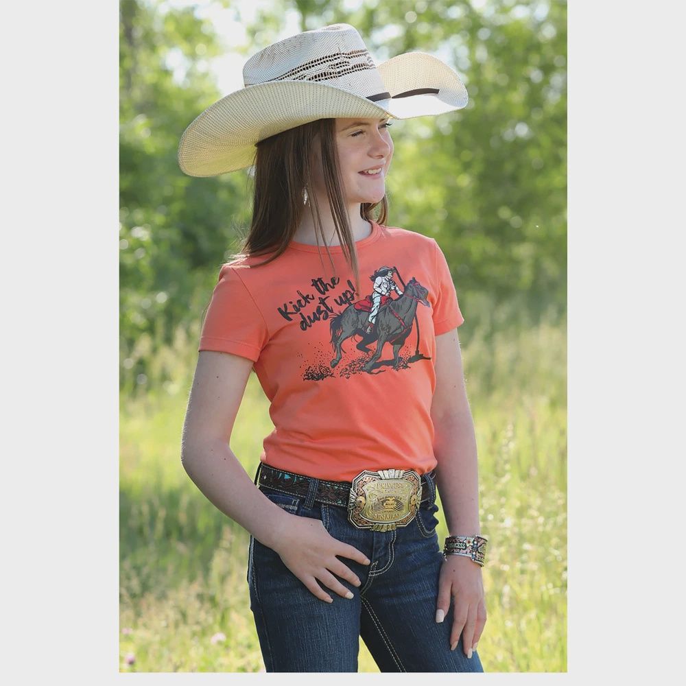 GIRLS KICK THE DUST UP TEE.