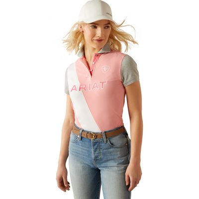 WOMENS TARYN POLO FLAMINGO PINK/CORAL.