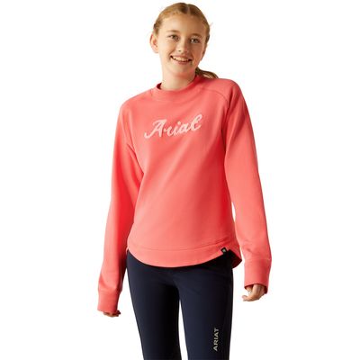 GIRLS BENICIA SWEATSHIRT CORAL PARADISE.