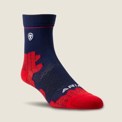 ARIATTEK DEVON PERFORMANCE PADDOCK SOCK NAVY/RED