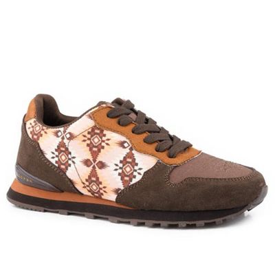 ROPER WOMENS GIDDYUP AZTEC TAN JOGGER