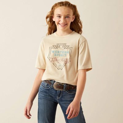 GIRLS WESTERN SPIRIT TEE.