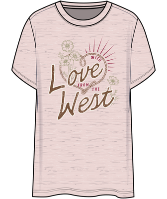 WOMENS WEST SS TEE ZEPHYR.