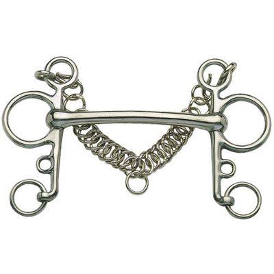 PELHAM BIT WITH MULLEN MOUTH.