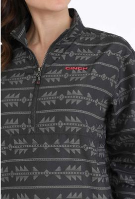 POLYESTER 1/2 ZIP WINDBREAKER GRAY