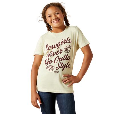 ARIAT GIRLS NEVER OUTTA STYLE SS TEE.