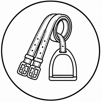 STIRRUP LEATHERS &amp; IRONS