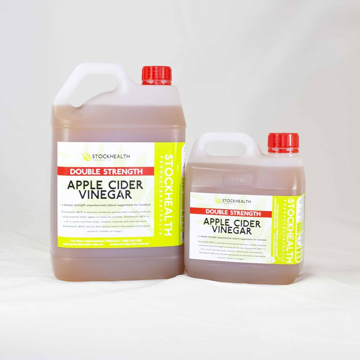 DOUBLE STRENGTH APPLE CIDER VINEGAR PLAIN 2LT