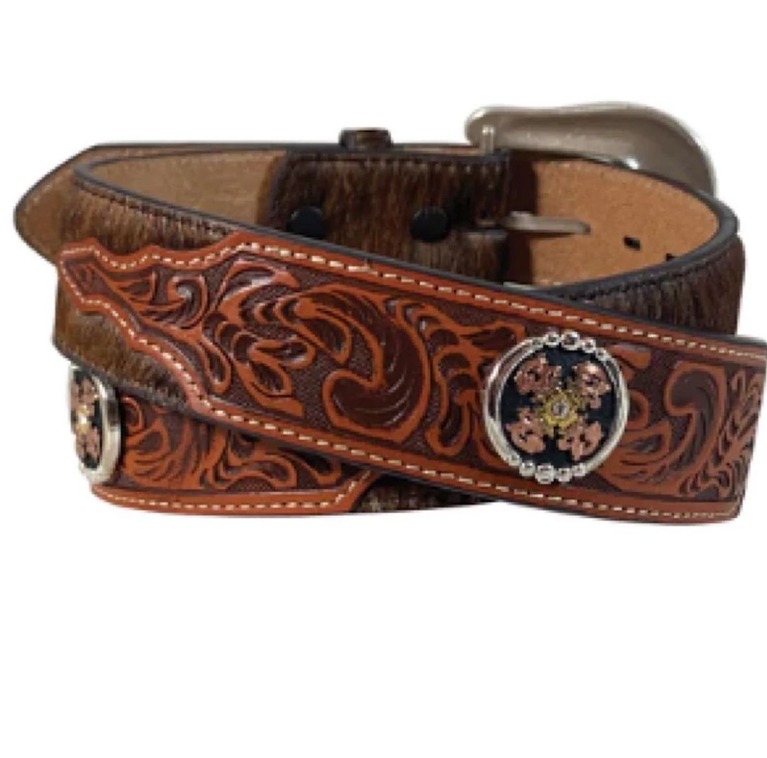 ROPER MENS TOOLED HAIR BELT 8655500