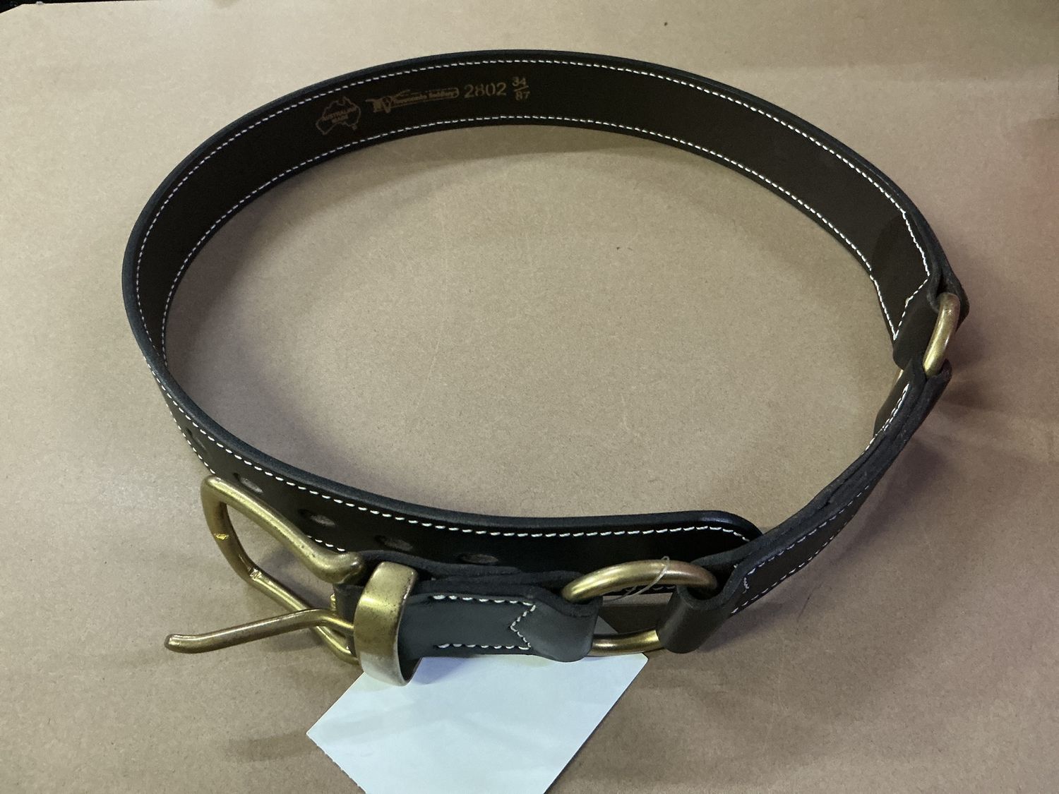 TOOWOOMBA HOBBLE DOUBLE RING BELT, Size: 30”