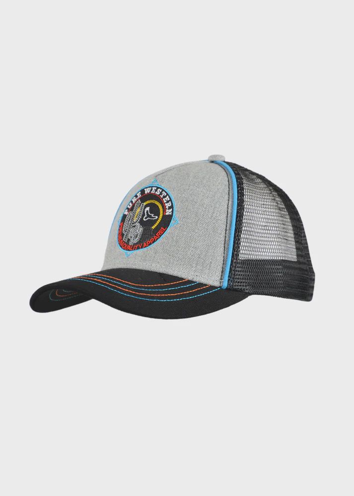 KIDS CHARLIE TRUCKER CAP, Colour: GREY MARLE