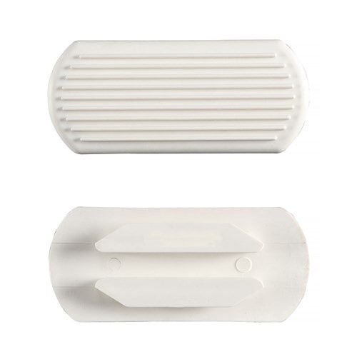 RUBBER STIRRUP PADS., Colour: WHITE, Size: 4"/10.5
