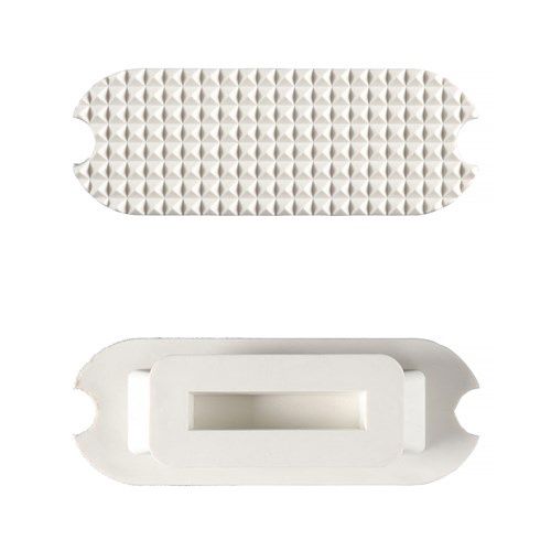 RUBBER FILLIS STIRRUP PADS., Colour: WHITE, Size: 4"/10.5CM