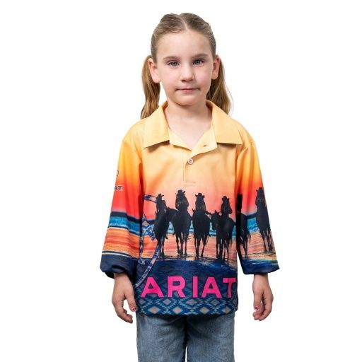 KID'S FISHING SHIRT., Colour: COASTAL COWGIRLS, Size: 6
