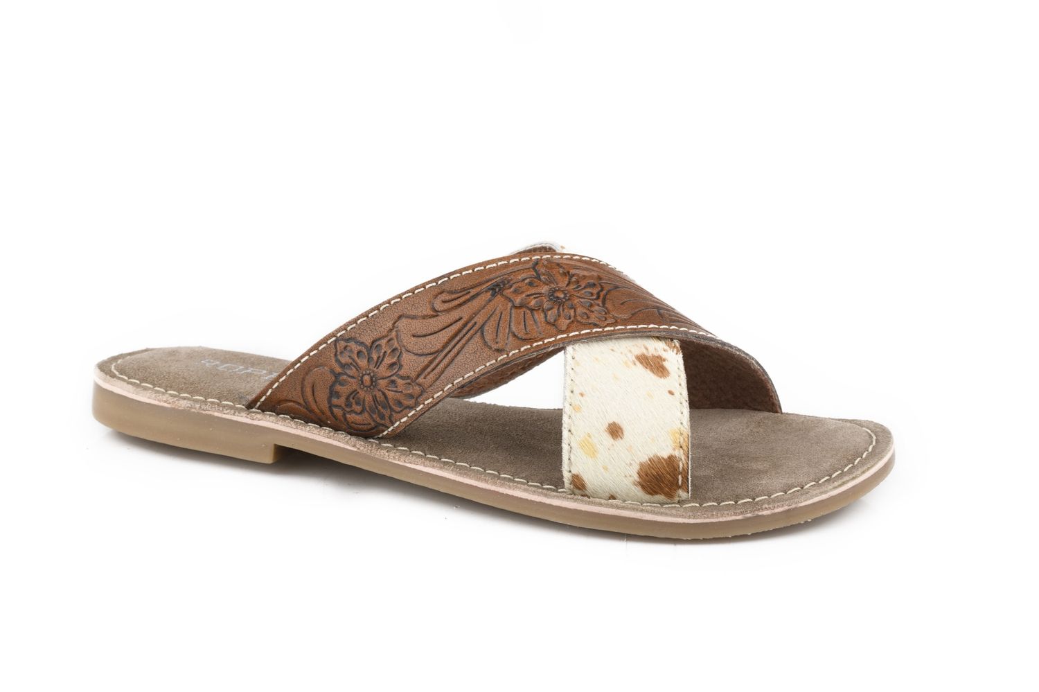ROPER WOMENS DELANEY BROWN SANDAL.