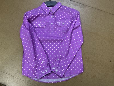 JC HARPER 1/2 BUTTON PRINT RADIANT ORCHID DOTS.