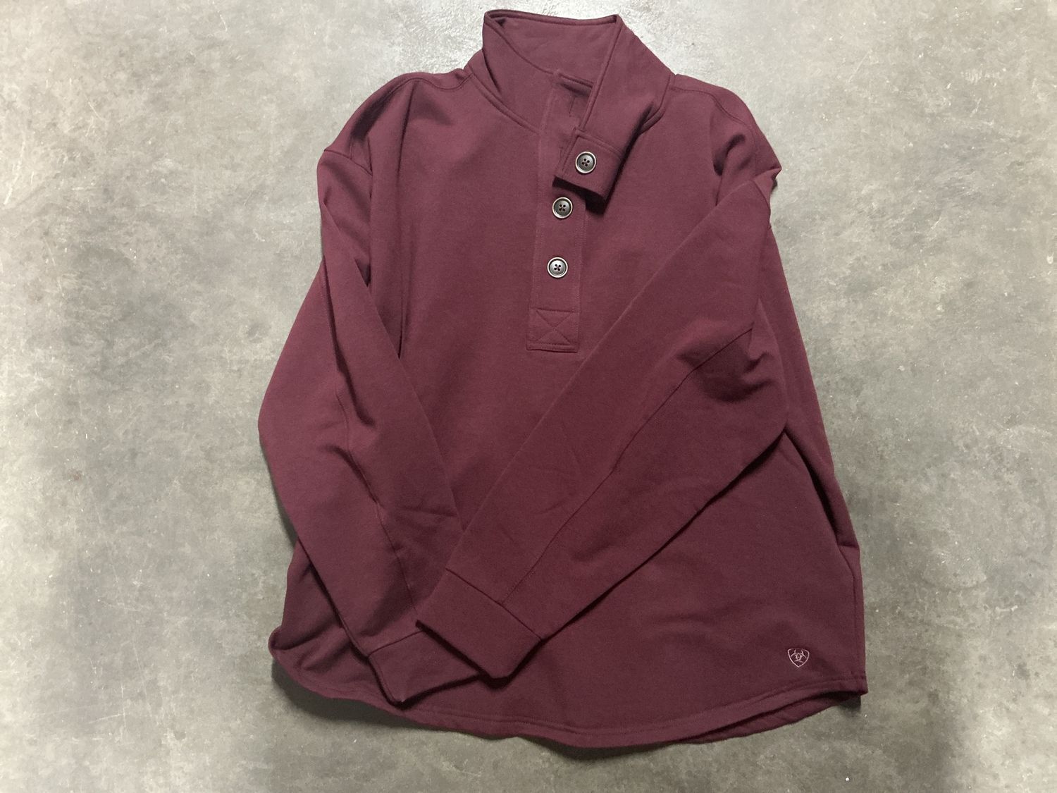 ARIAT WOMENS HOMETOWN SWEATSHIRT TAWNY PORT.