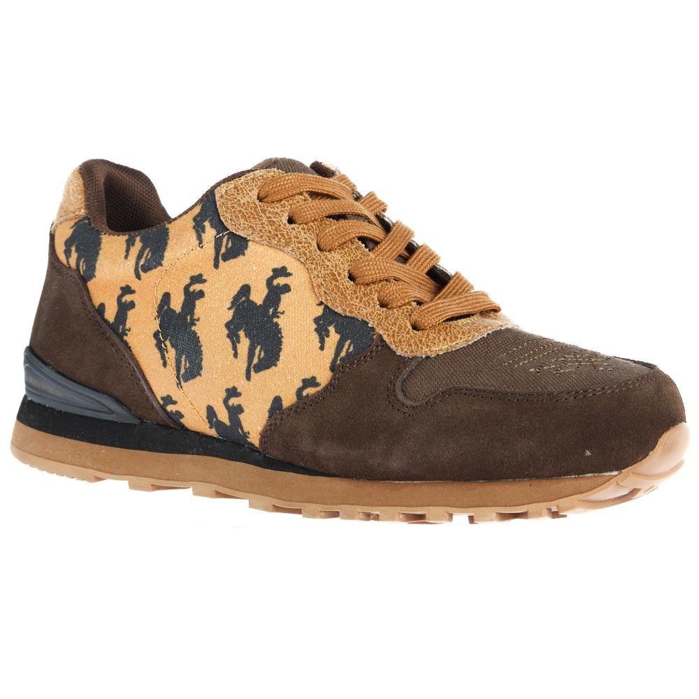 ROPER WOMENS GIDDYUP BRONC BROWN SUEDE/ AZTEC.