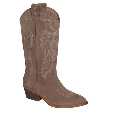 ROPER WOMENS HATTIE SUEDE TAN.