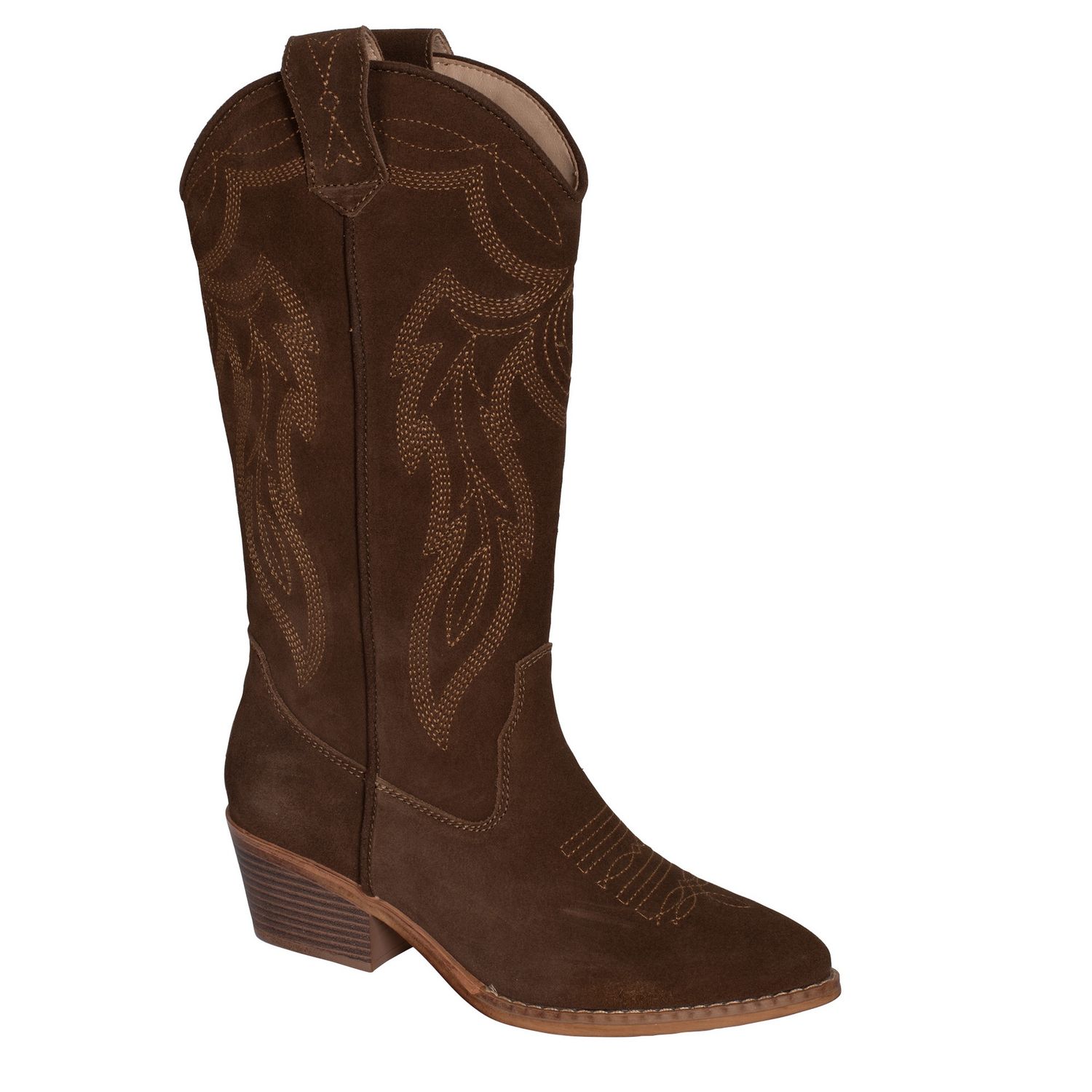 ROPER WOMENS HATTIE SUEDE BROWN.