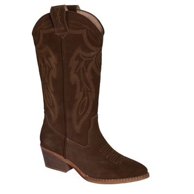 ROPER WOMENS HATTIE SUEDE BROWN.
