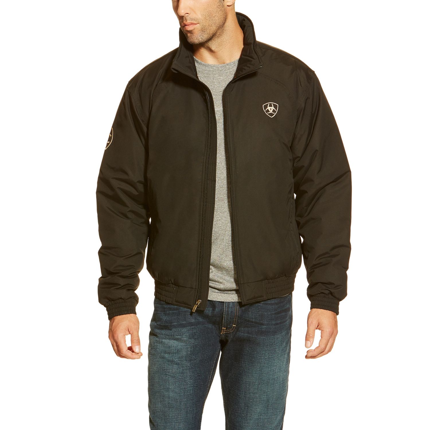 ARIAT MENS TEAM JACKET, Colour: BLACK, Size: S