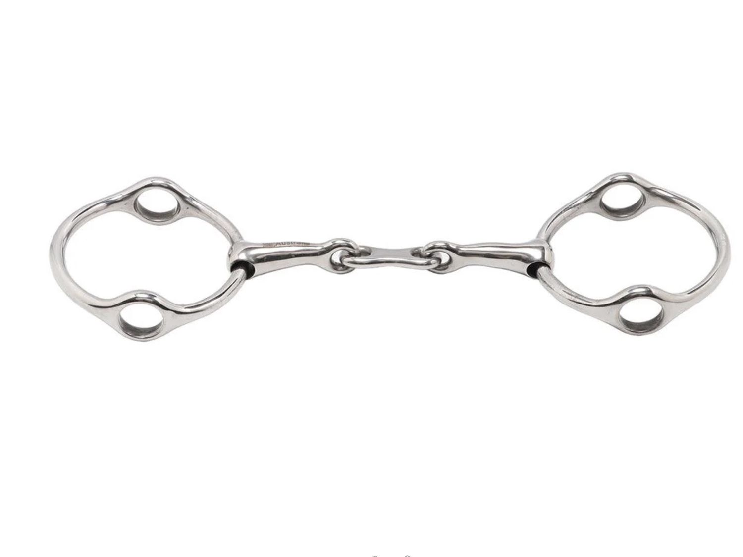 Full Ring Gag Snaffle with French Mouth &amp; 75mm Loose Rings.