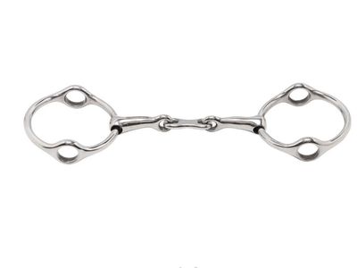 Full Ring Gag Snaffle with French Mouth &amp; 75mm Loose Rings.