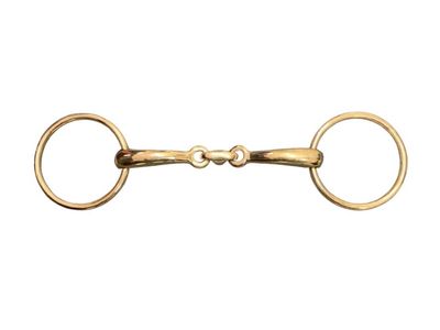 GOLD LINK RING SNAFFLE BIT FULL.